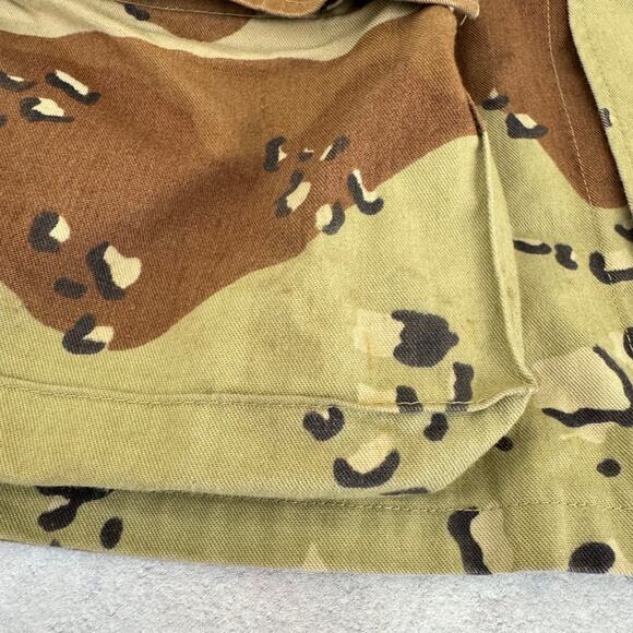 Vintage Desert Camo Shirt Men's S X-Short Brown Chocolate Chip Jacket Shirt READ - Picture 6 of 12